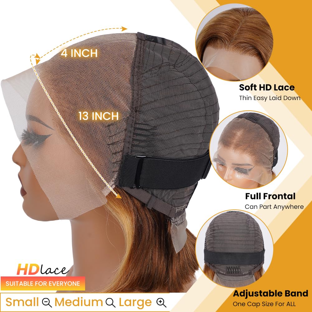 13x4 Premium HD Wig Straight Hair Lace Front Human Hair Wig 200%