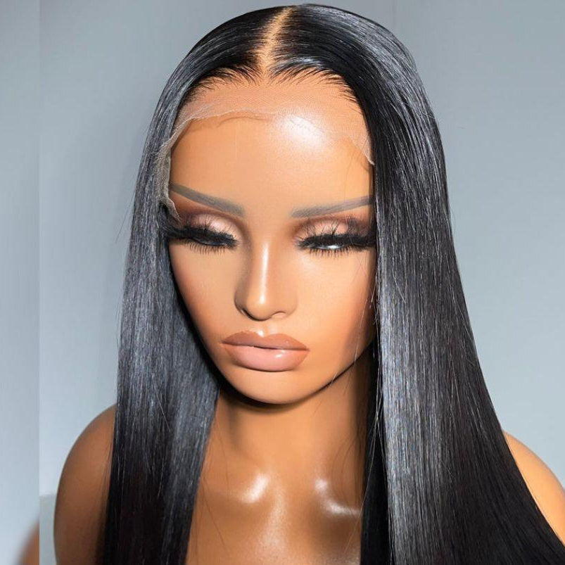 Eloisha Glueless Wig Straight 7x6 Closure HD Lace 100% Human Hair Wig Ready to Go 24"