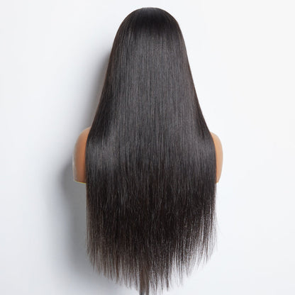 Eloisha Glueless Wig Straight 7x6 Closure HD Lace 100% Human Hair Wig Ready to Go 24"