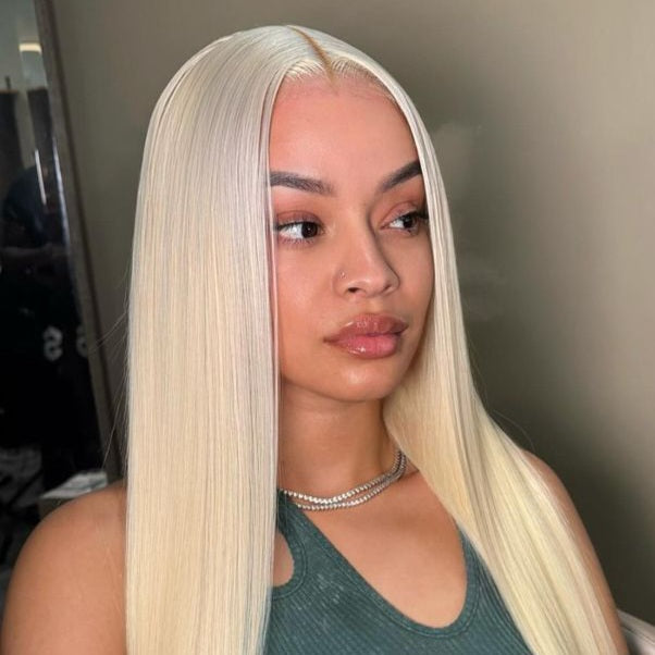 Eloisha Skinline Blonde 613 Silky Straight 13x6 Frontal Lace Glueless HD Lace Wig