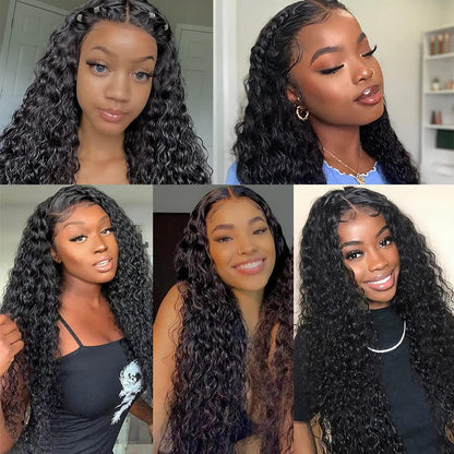 Eloisha Skinline 13x6 Lace front Wig Glueless HD Lace Wig  Human Hair Water Wave