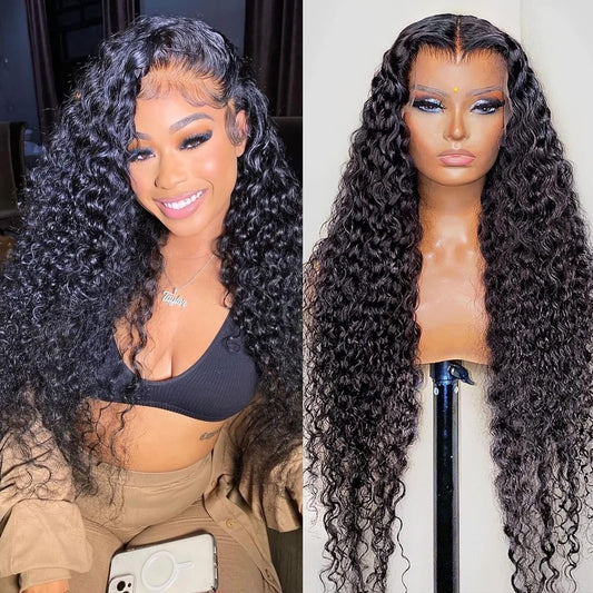 Eloisha Skinline 13x6 Lace front Wig Glueless HD Lace Wig  Human Hair Water Wave