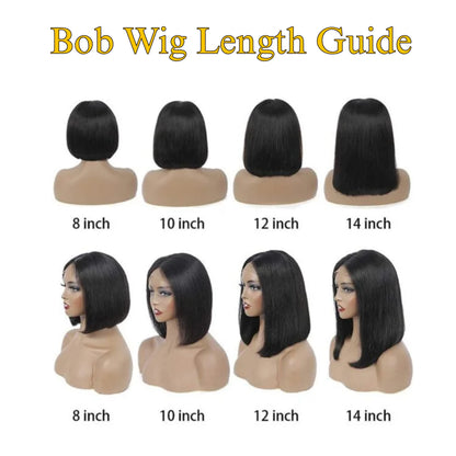 Wear & Go Glueless 613# Blonde Bob Wig 4x6 Straight HD Lace Closure Wig
