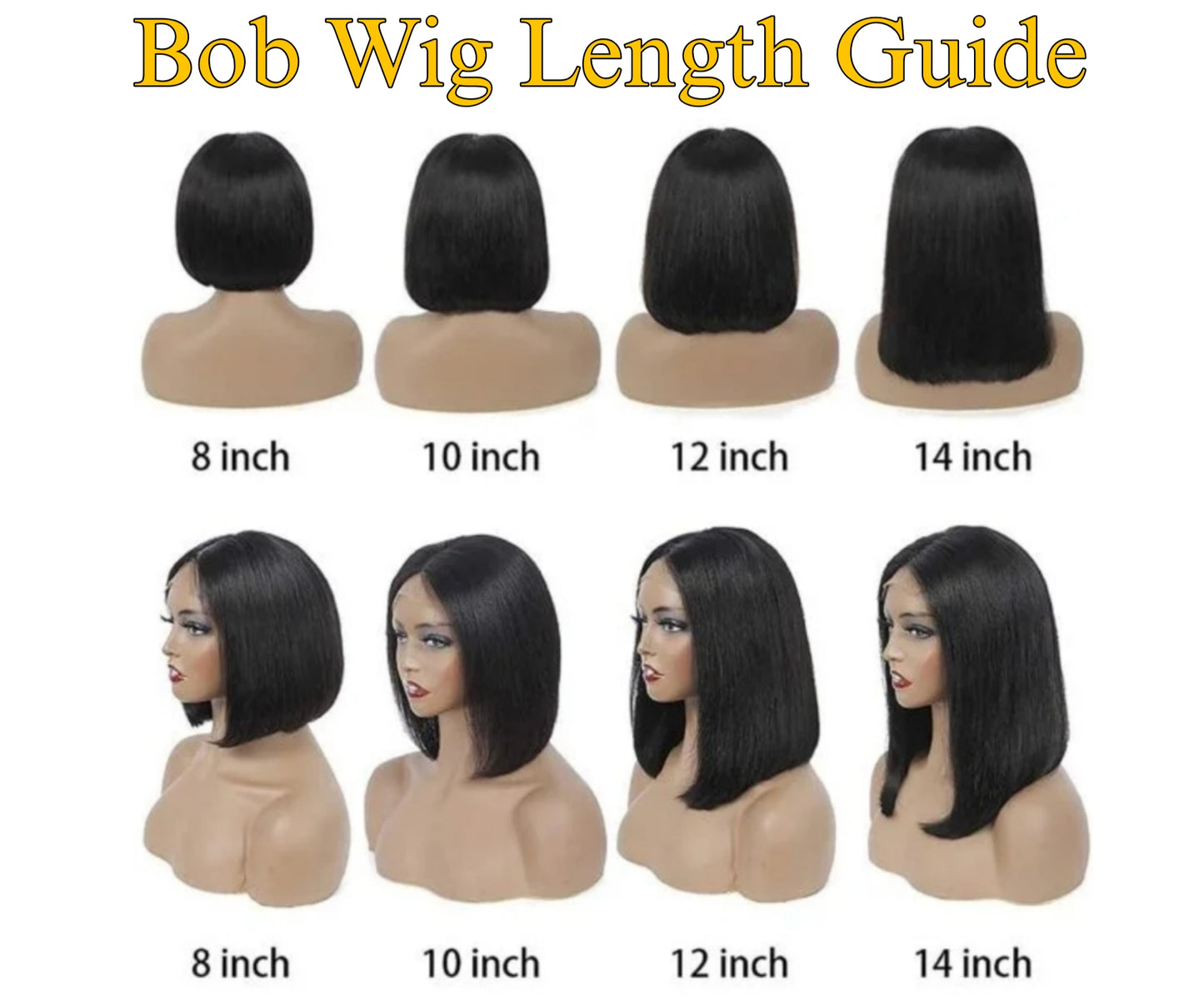Eloisha Blonde Straight Bob Wigs Human Hair Pre Plucked Glueless HD Lace Wig 200% Density