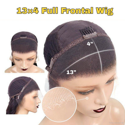 13x4 Premium HD Wig Straight Hair Lace Front Human Hair Wig 200%