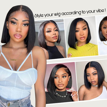 Ginger Ombre 13x4 Lace front Wig Glueless Bob HD Lace Wig Short Human Hair