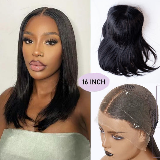 13x4 Premium HD Wig Straight Hair Lace Front Human Hair Wig 200%
