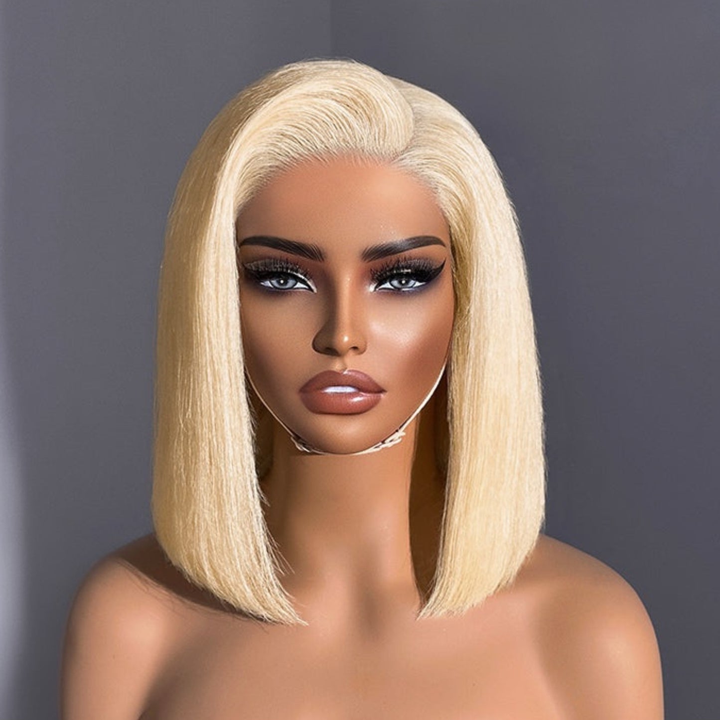 Eloisha 613 Blonde Straight BOB 13X6 Skinlike Real HD Lace Frontal Wig 200% Density